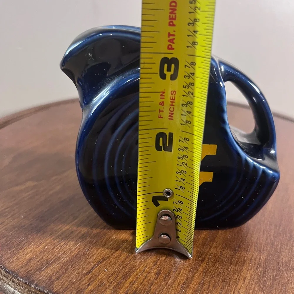 Fiesta Mini Disc Pitcher West Virginia University WVU Cobalt Blue